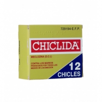 CHICLIDA 25 MG 12 CHICLES