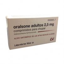 ORALSONE ADULTOS 2.5 MG 12...